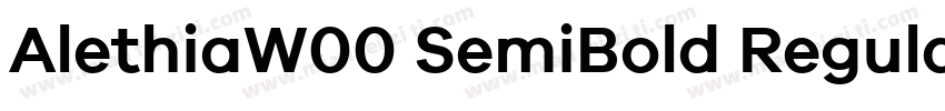 AlethiaW00 SemiBold Regular字体转换